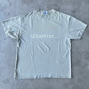 Vintage Whatever… text word graphic t shirt